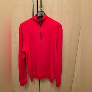 NWT Men's Half Zip Burberry Brit Long Sleeve Cotton Sweatshirt Medium